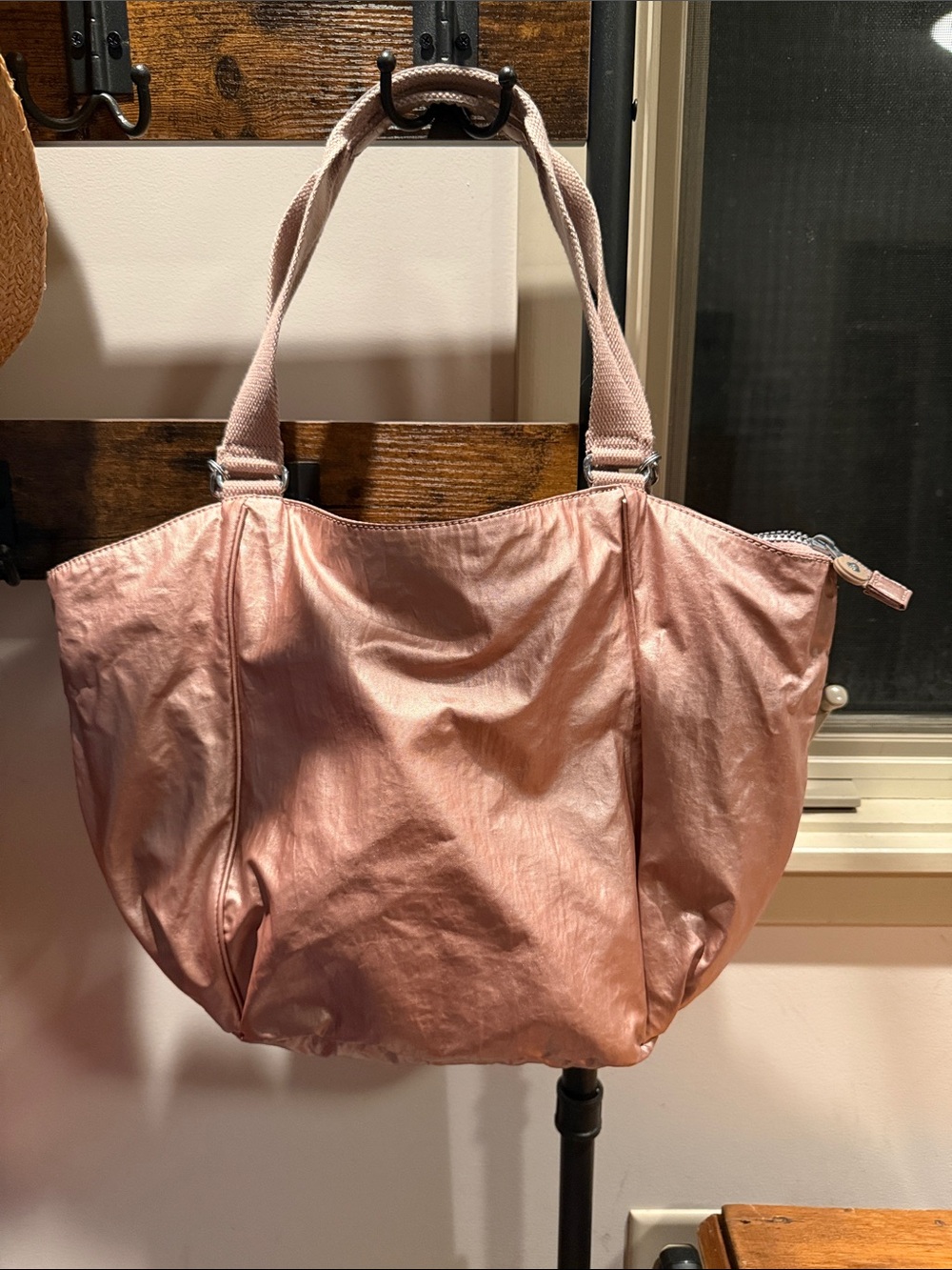 90's Staple! Rose Pearl Pink Everyday Tote by Kipling